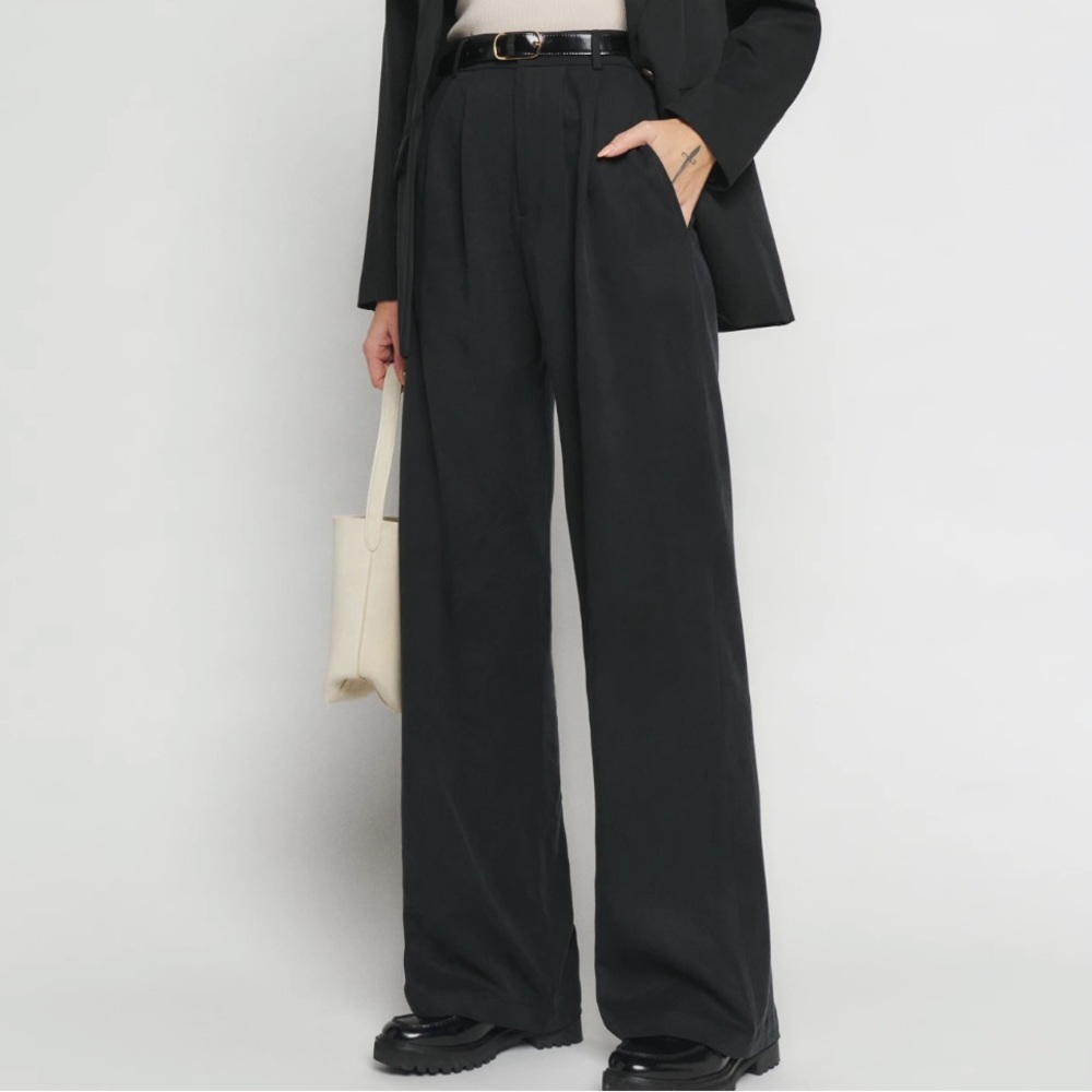 Reformation Mason Pant in Black (Trousers)